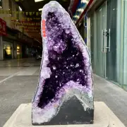 43.7LB Large Natural Amethyst Geode Cathedral Crystal Cluster Specimen Healing