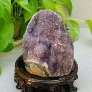 1100g Natural Amethyst Geode Mineral Specimen Crystal Quartz Energy Decoration