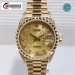 LEX勞力士 18K金 紅蟳 69188金字塔錶圈 2135自動機芯 錶徑26MM