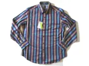 NWT Robert Graham Chiswick Plaid & Paisley Classic Fit Flip Cuff Shirt L $248