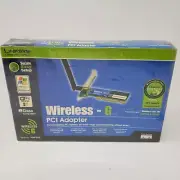 Linksys WMP54G Wireless-G PCI Adapter - WMP54GS - New