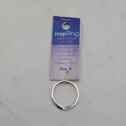 Inspring Peter 3:18 925 Sterling Silver Eternity Ring Religious Scripture Sz 8