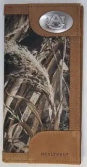 ZEP-PRO Auburn Tigers Roper REALTREE MAX-5 Camo Wallet TIN GIFT BOX