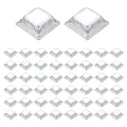 50Pcs Post Base Cover, 2.5x2.5 One-Piece Post Skirt Column Wrap(1.3x1.3)