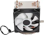 CPU Cooler for LGA 775/1155/1156/1366/2011,for Core I3,for Core I5,for Core I7,for AM2/AM2+,for AM3, 3pin 20dB 38 CFM RGB 90mm CPU Cooling Fan, Plug and Play (Single Fan)