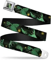 [Buckle-Down] Seatbelt Belt - Oogie Boogie 4-Poses Black/Yellow/Green - 1.0" Wide - 20-36 Inches in Length
