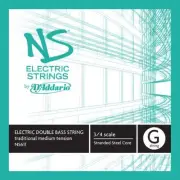 D'Addario NS Electric Traditional Bass Single G String, 3/4 Scale Medium Tension