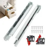 Undermount Drawer Slides 4 Pair, Soft Close Drawer Slides 15 Inch, Hidden Hea...