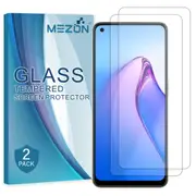 [2 Pack] OPPO Reno8 5G Tempered Glass 9H HD Crystal Clear Premium Screen Protector by MEZON – Case Friendly, Shock Absorption (OPPO Reno8, 9H) – FREE EXPRESS
