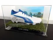 Signed Luke Lewis NRL Football Boot - COA - Cronulla Sharks Penrith Panthers