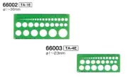 SHINWA Shape Drawing Circle Template Ruler Measuring Tool 1 - 23 mm 66003