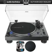 Audio-Technica Direct-Drive Professional DJ Turntable + Mat + 2YR Warranty Pack