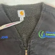 Carhartt Men XL Tall Black Sherpa Fleece Vest lined NEW Embroidered John