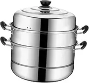 Three-layer Steam Pot Creative Soup Pot Kitchen Steamer Home Steamer Pot Assorted Colors
