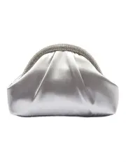 [NINA] Jane Bag in Silver Satin