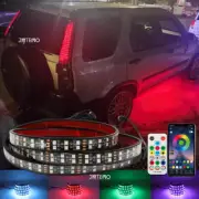 6PCS Underglow Double Row RGB LED Car Neon Strip Light APP Remote For Honda CRV