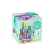 Djeco Rainbow Blocks Kids/Children Interactive Fun Play Stacking Toy Set 12m+
