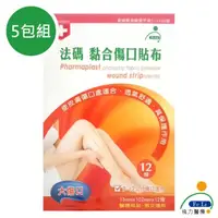 在飛比找momo購物網優惠-【Fe Li 飛力醫療】砝碼 黏合傷口貼布/美容膠帶(大傷口