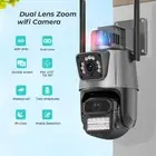 8MP HD IP WIFI Camera Dual Lens Dual Screen Auto Tracking Night Vision Monitor