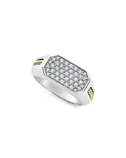 Lagos Men's 18K Yellow Gold & Sterling Silver Anthem Diamond Cluster Ring