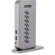 StarTech USB-C USB-A Dock - Hybrid Universal USB 3.0 Laptop Docking Station -