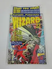 1994 April Wizard #32 Comic Book Guide Spawn Batman Poster Chromium Card Sealed