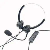 在飛比找momo購物網優惠-【中晉網路】雙耳電話耳麥 可調音靜音 電話耳機(FHB201