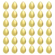 Fishing Lure Blades 0.9x0.6",30 Pack Willowleaf Lure Making for DIY Bait, Golden