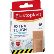 Elastoplast Heavy Fabric Extra Tough Waterproof Plasters 16 pack