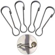 6 Pack 2 Inch Stainless Steel Flag Pole Clip Snaps Hooks Flagpole Attachment