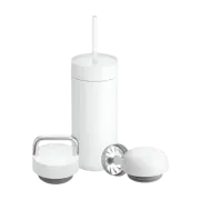 Fellow Carter Bundle Slide Lid + Straw 16oz Gift Box - White