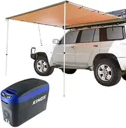 [Adventure Kings] 15L Centre Console Fridge Freezer + Side Awning 2.5x2.5m UPF50+