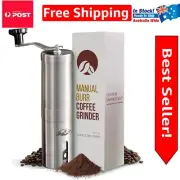 Stainless Steel Hand Crank Coffee Grinder - Precision Grinding Made Simple