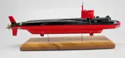 NR-1 US Navy NR1 Nuclear Research Submarine Mahogany Kiln Wood Model Large New