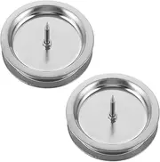 ARTSEWPLY 1set Stainless Steel Moxa Stick Holder Rack Detachable Burner Tray for Easy Cleaning Stable Base Ashes Collection for Moxibustion Therapy 2pcs
