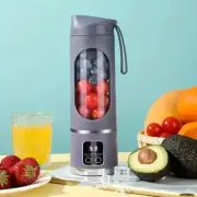 Portable Usb Rechargeable Blender With Led Display - 15.22oz, Ideal For Smoothie