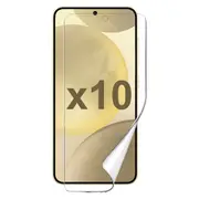 10 Pack Soft PET Film Screen Protector Guard for Samsung Galaxy S24 Front Bulk