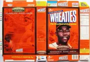 2001 Hammerin Hank Aaron Wheaties Cereal Box unused factory Flat bp12