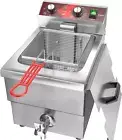 Deep Fryer 12L Large Electric Fryer with Oil Drain and Timer Deep Fryer with Bas