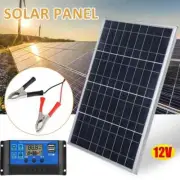 300W 12V Solar Panel Kit Controller USB Port Portable Solar Battery Charger New