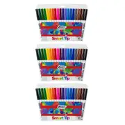 3x 20pc Texta The Original Smart Cone Tip Markers Water Based Kids Drawing Pens
