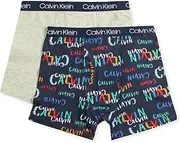 [Calvin Klein] Boy`s Modern Cotton Stretch Logo Boxer Briefs 2 Pack