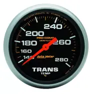 Auto Meter 5451 Pro-Comp Transmission Temperature Gauge 2 5/8" Liquid Filled