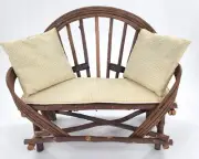 Boyds Bears Claudette's Twig Settee Wood Stick Bench Decor NWT Doll Furniture