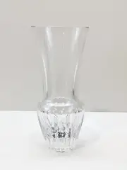 Mikasa Clear Crystal Glass 6” Sining Light Flower Vase Original Sticker NEW