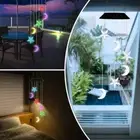 LED Solar Landscape Lights Moon Star Solar Wind Chimes Lights Lawn Lamps Yard
