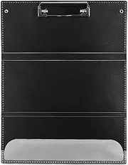 Labymos Nursing Clipd Foldable Handheld Folders Portable Writing d 3 Layers Se Paper Grip for Ducuments Office Supplies for Doctors Students - Black