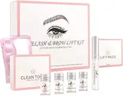 Joyeee 2 in 1 Lash Lift & Brow Lamination Kit, 3D Eyebrow Eyelash Perming Kit Eyebrow Eyelash Lifting Kit Semi-Permanent Curling Perming Wave for Home DIY Salon Use #5