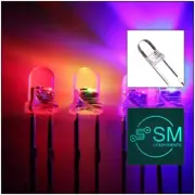 3mm LED Light Emitting Diode RGB SLOW flash 100pcs F3 CLEAR Round Top