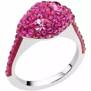 Atelier Swarovski Core Collection Moselle Stacking Ring Fuchsia 58 New Box $149